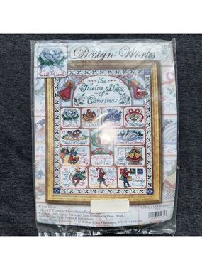 NIP Vintage Design Works Crafts Twelve Days Of Christmas Cross Stitch Kit